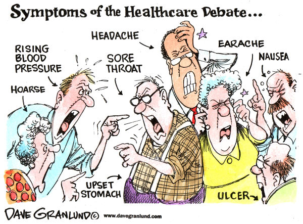 Healthcare Cartoon - Symptoms of the Healthcare Debate